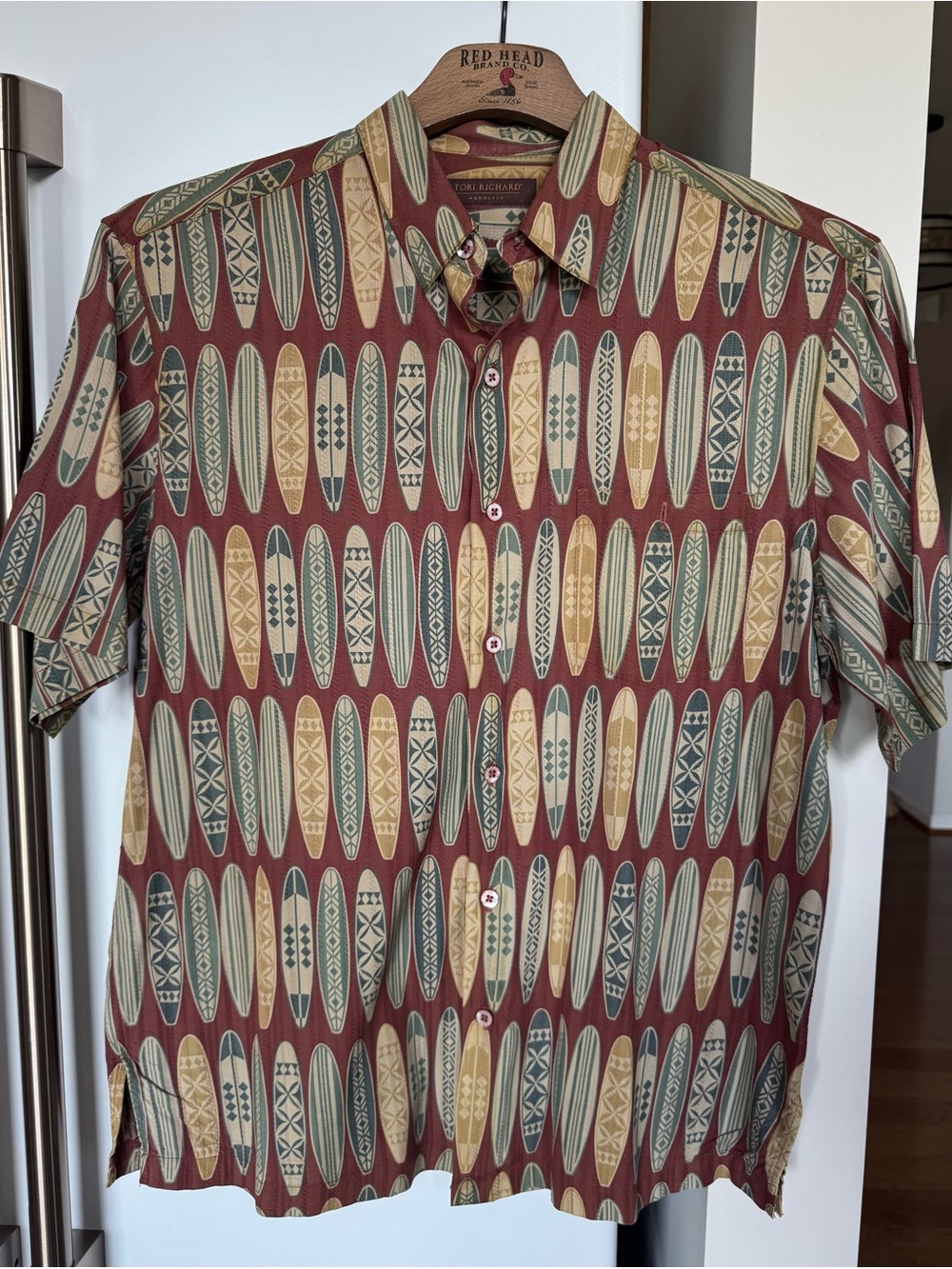 Tori Richard Honolulu Short Sleeve Button Up Hawaiian Surf Board Shirt Men's LRG